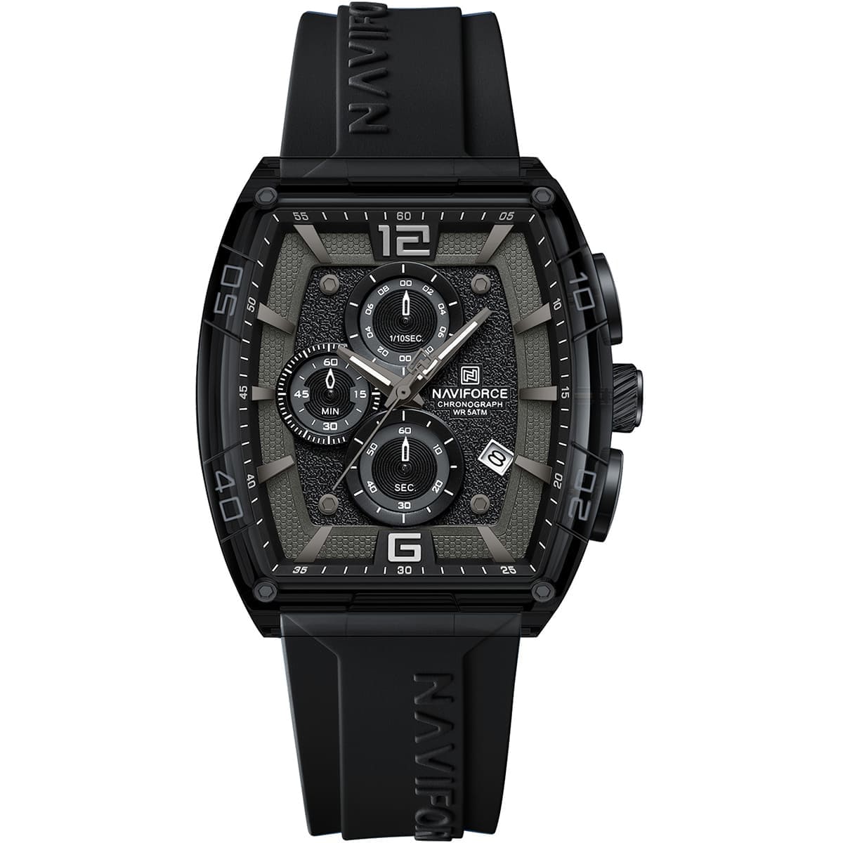 ساعة نافيفورس للرجال NF6101-B-W-B
