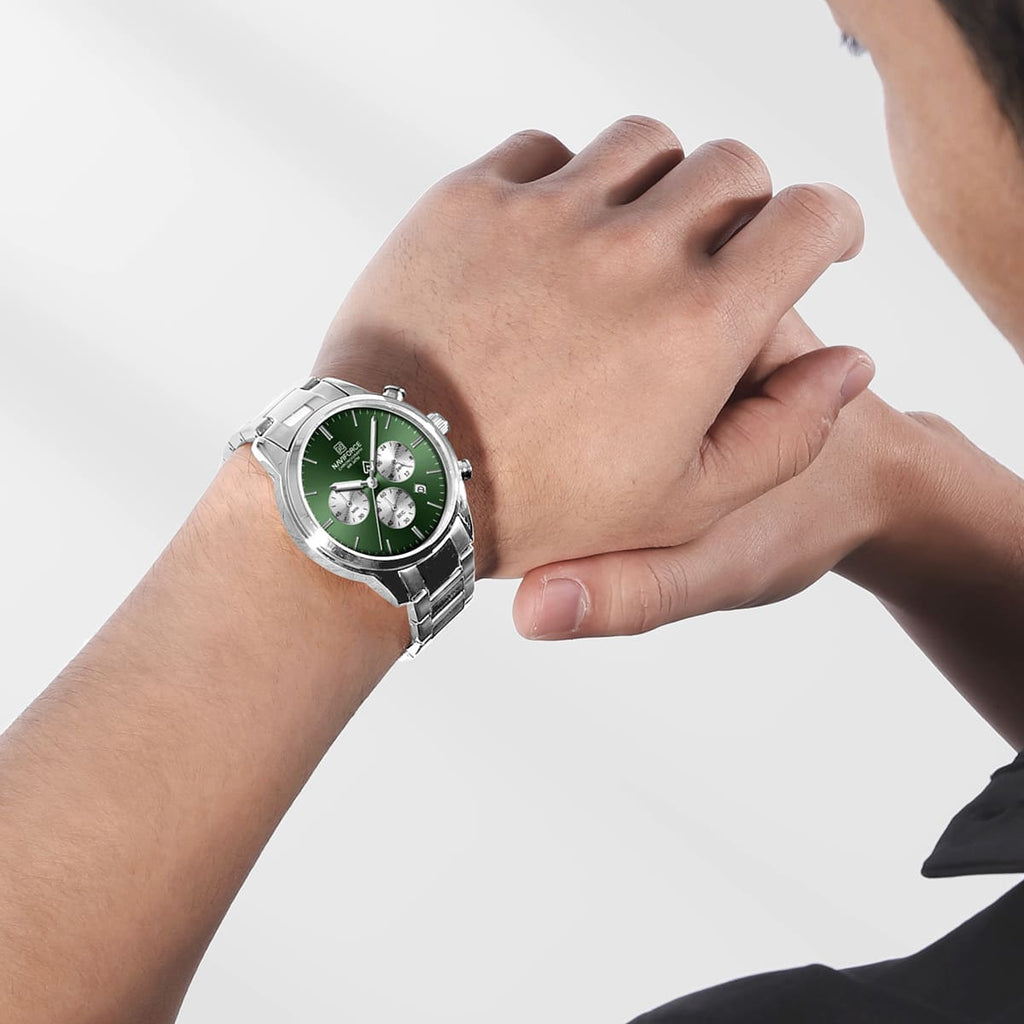 ساعة نافي فورس رجالي NF8076-S-GN-S