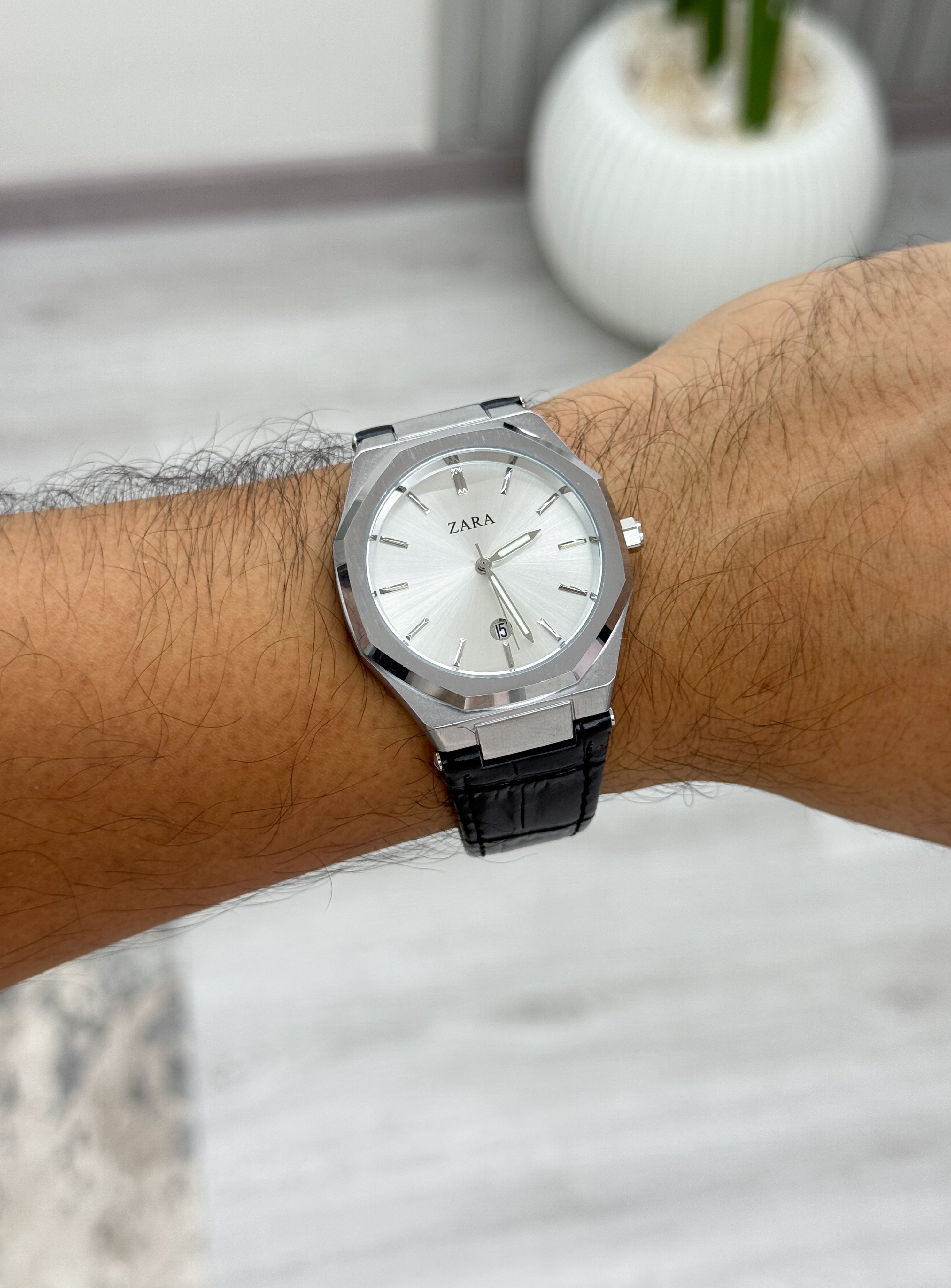 Zara genuine leather